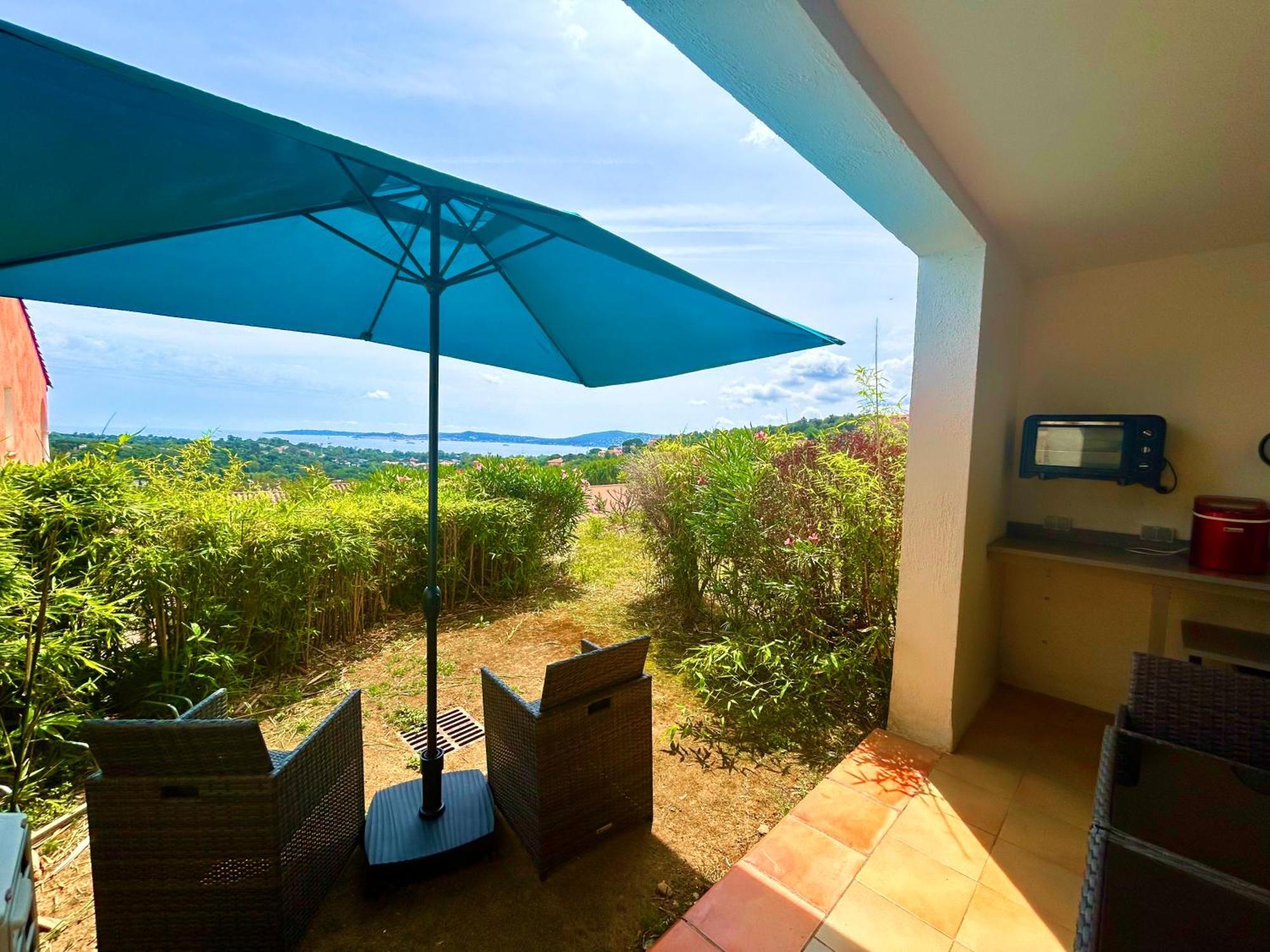 Les Restanques Vue Mer Roses 1070 Rez De Jardin グリモー エクステリア 写真