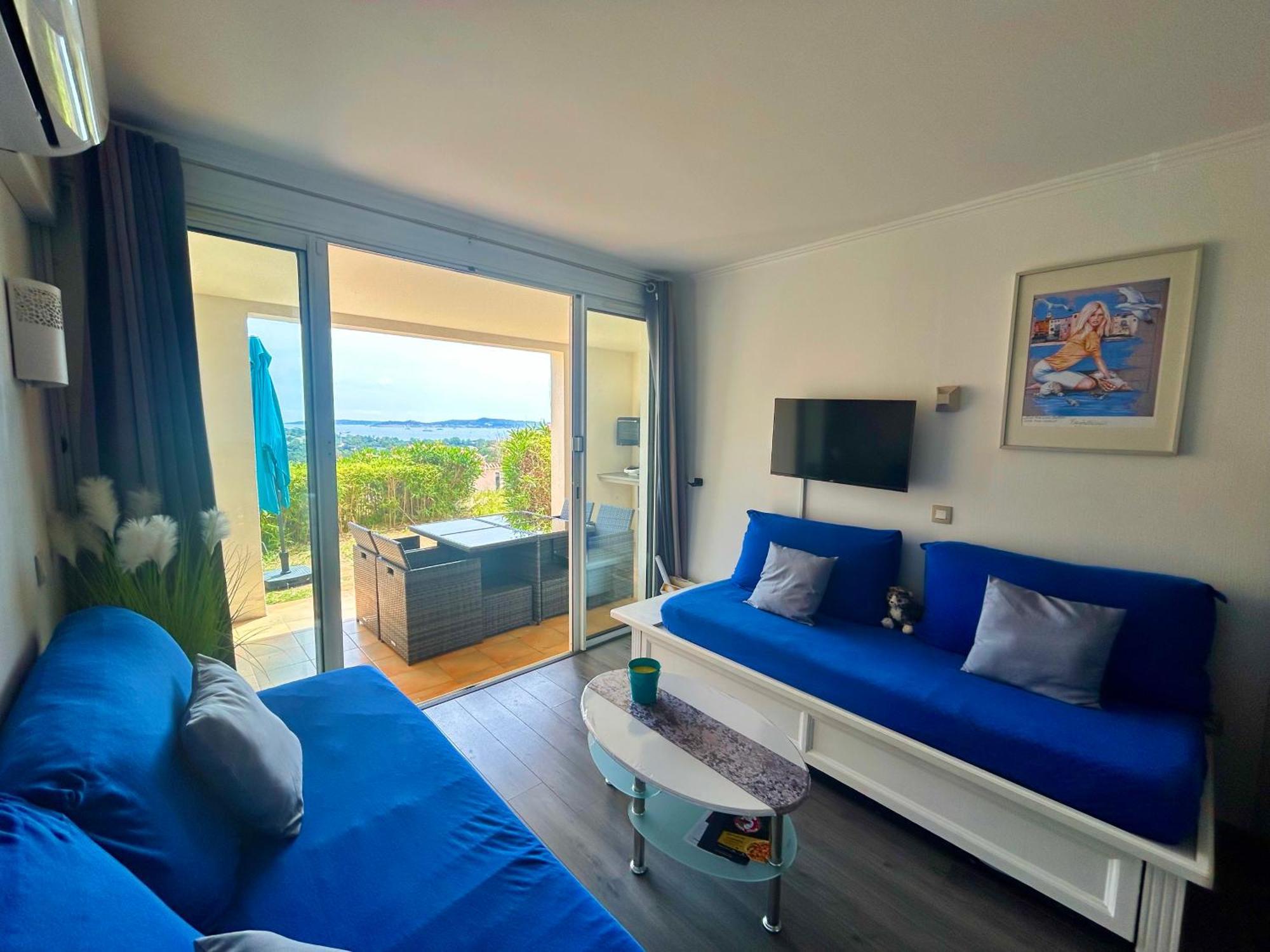 Les Restanques Vue Mer Roses 1070 Rez De Jardin グリモー エクステリア 写真